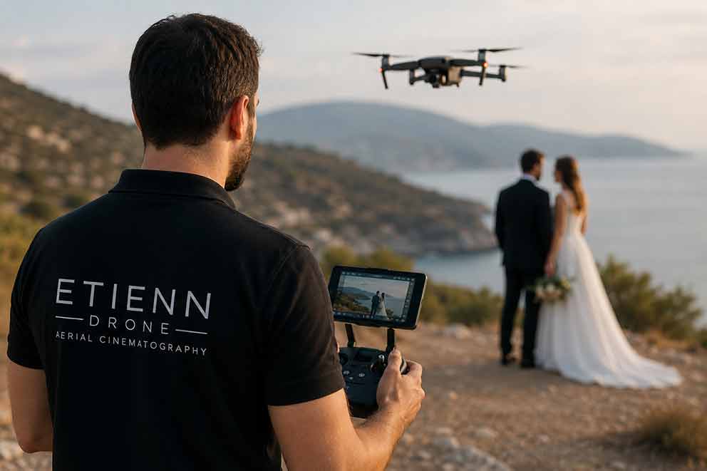Πώς να επιλέξετε τον σωστό χειριστή drone για τον γάμο σας